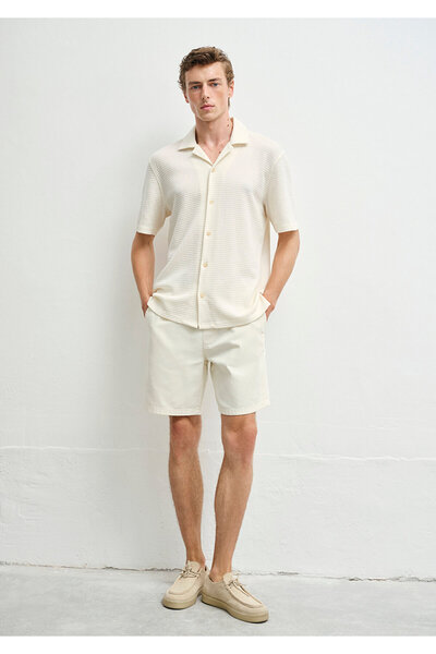 Mavi Dayton Casual Ecru Jean Shorts 0410093-90390