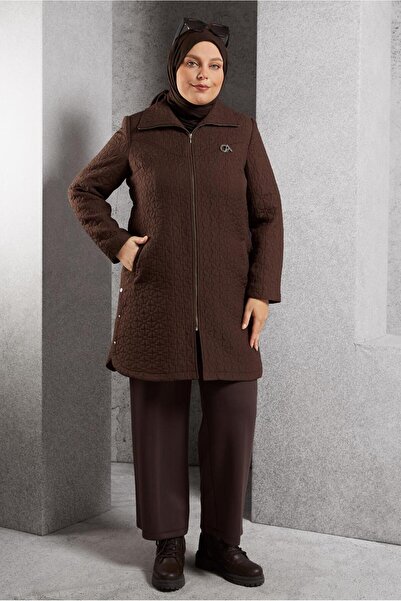 Alvina KAPİTONE BÜYÜK BEDEN TRENÇKOT 10930