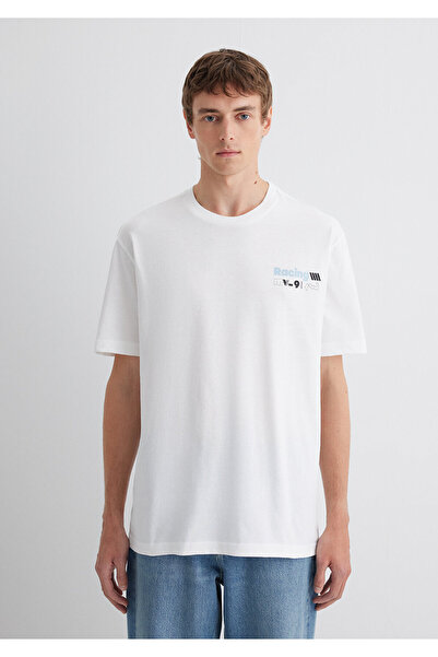 Mavi Τυπωμένο μπλουζάκι εκρού Loose Fit / Loose Comfortable Cut 0613033-70057