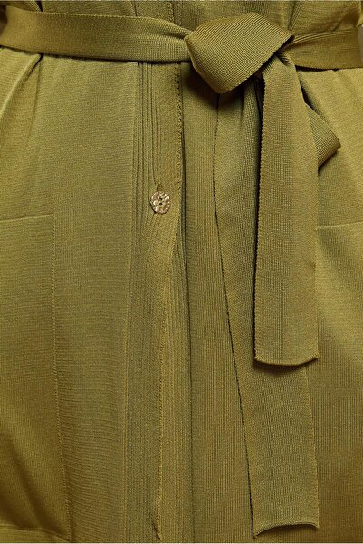 Alvina 45001 Model Belted Knitwear Cardigan