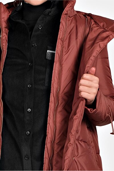 Alvina Надувний плащ з капюшоном - 90065