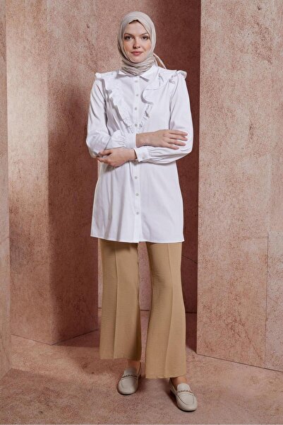 Alvina Firfir Detailed Shirt Tunic 44589