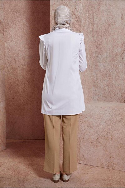 Alvina Firfir Detailed Shirt Tunic 44589