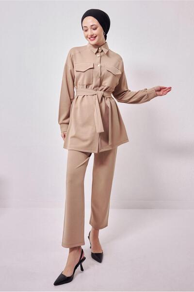 TRENDTESETTÜR ΓΥΝΑΙΚΕΙΟ ΜΠΕΖ ΠΟΥΚΑΜΙΣΟ ΚΟΣΤΟΥΜΙΟ ΜΕ ΠΑΝΤΕΛΟΝΙ T 1353