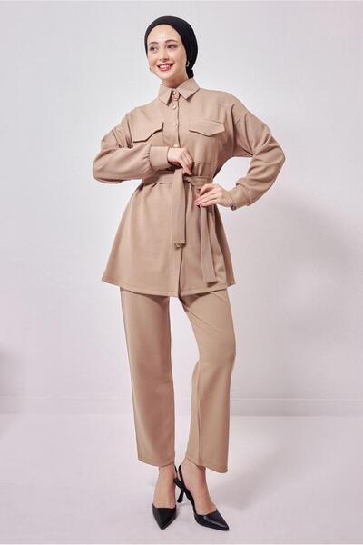 TRENDTESETTÜR ΓΥΝΑΙΚΕΙΟ ΜΠΕΖ ΠΟΥΚΑΜΙΣΟ ΚΟΣΤΟΥΜΙΟ ΜΕ ΠΑΝΤΕΛΟΝΙ T 1353