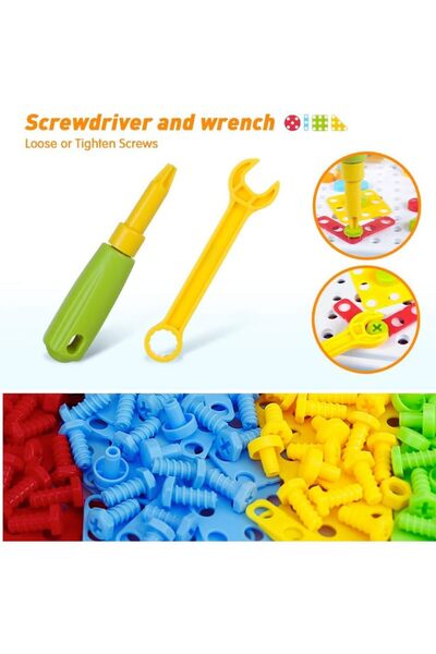 TEGRILO 237-Piece Drill Toy Set for Kids - STEM Educational Drill & Screwdriver Kit