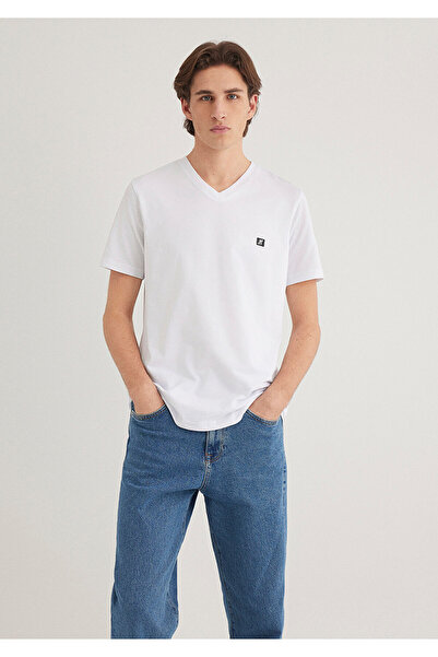 Mavi Pro Printed White T-Shirt Standard 0612756-620