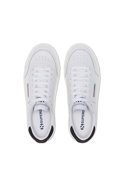 Superga 3843 Court Unisex Ασπρο-Μαύρο Αθλητικό Παπούτσια
