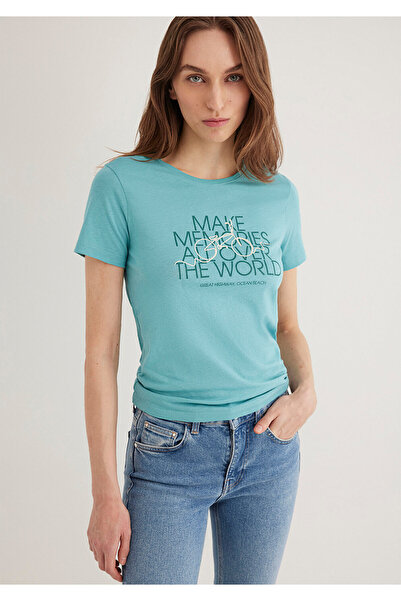 Mavi Tricou cu imprimeu pentru ciclism Slim Fit / Slim Fit 1613190 -71823