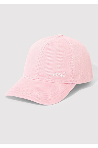 Mavi Logo Detaylı Pembe Şapka 1913306-83868