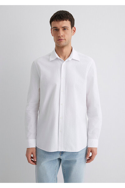 Mavi Beyaz Gömlek Regular Fit / Normal Kesim 0211547-620