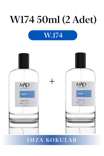 Mad Parfüm 2 Adet 50 ml W174 Selective Erkek Parfüm Seti