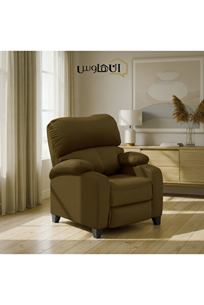 Lazy Vibes كرسي استرخاء كلاسيكي مخملي MNZ1 - بني