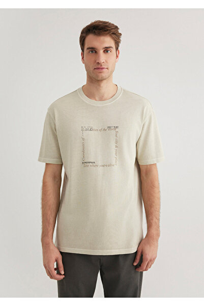 Mavi Μπεζ T-Shirt Loose Fit / Loose Relaxed Fit 0612553 -70322