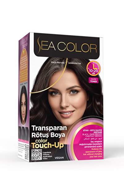 Sea Color Transparan Rötuş Boya Siyah- Koyu Kahve-Kestane