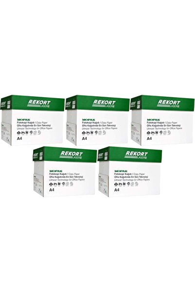 Mopak Rekort A4 80Gr/M2 Photocopy Paper 12500 Pieces (25Pk*500)