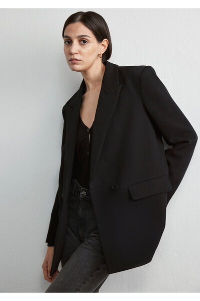 Mavi Siyah Kruvaze Blazer 1110519-900