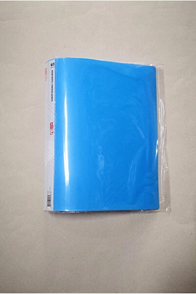 Abka Mavi 60lı Sunum Dosyası Plastik Kapaklı Şeffaf Yapraklı