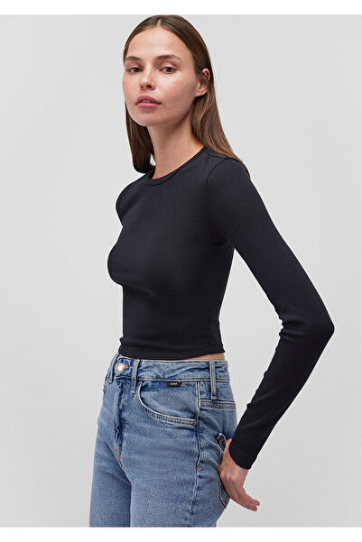 Mavi 2er-Pack langärmlige Crop-Basic-T-Shirts mit eng anliegendem Schnitt 1613021-70057