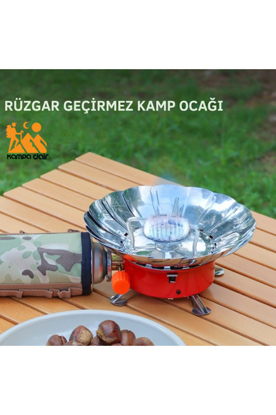 SUNRAYS Rüzgar geçirmez kamp ocağı