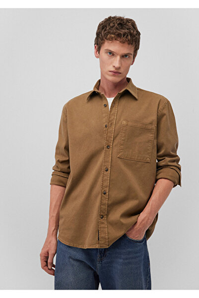 Mavi Καφέ πουκάμισο κανονικής εφαρμογής / κανονικής εφαρμογής 0211239 -71570