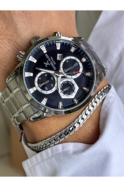 Daniel Klein Brand White Dial Men's Steel Wristwatch Bracelet