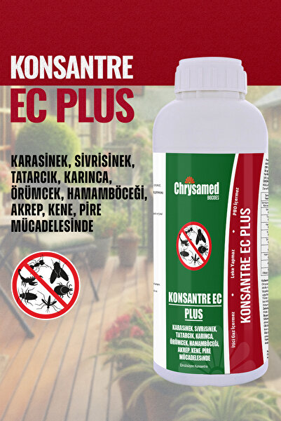 Chrysamed Konsantre Ec Plus 1 Lt - 9 Böceğe Karşı Güçlü Etki: Karınca, Kene, ...