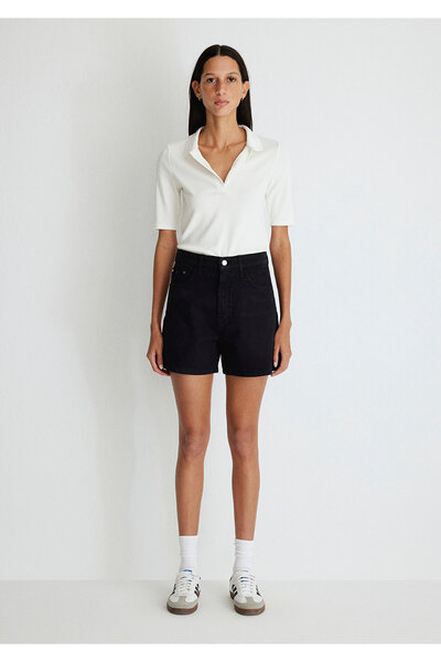 Mavi Verna 90lar Siyah Jean Şort 1410059-87084