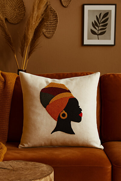 Binna Soft Home Written Punch Throw Pillow