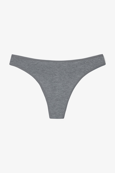 Penti Chiloți din bumbac cu model floral Quiet Rose, talie normală, 3 piese