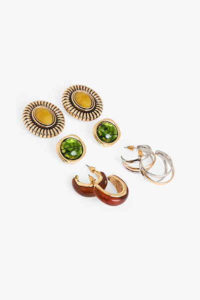 Penti Altın Rengi Daren 4'lü Küpe Seti