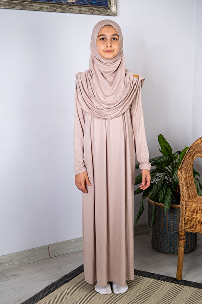 ihvan online One-Piece Children's Prayer Dress with Practical Headscarf, Ages...