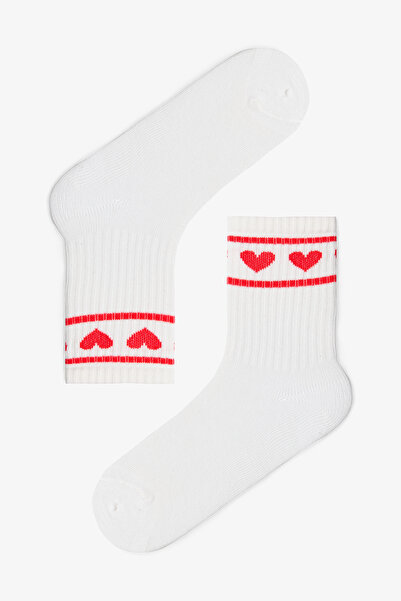 Penti Смесени цветове за момичета, розови с мотив сърца, 3 чифта чорапи