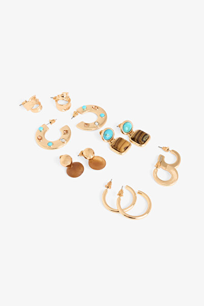 Penti Altın Rengi Lucia 6'lı Küpe Seti