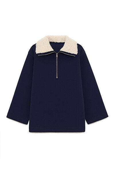 Touché Privé СВІТШОТ З РЕБРИСТИМ КОМІРОМ