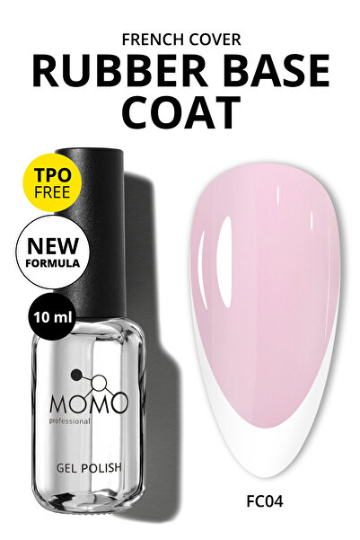 MOMO professional French Cover Rubber Base Coat Fc04, Açık Lila, 10 ml, TPO- ...