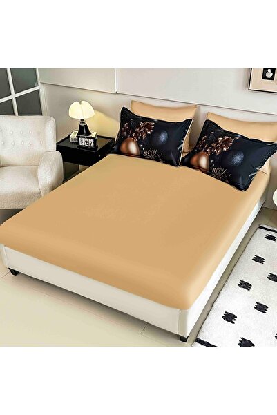 CHIRASO Christmas Bedding CHIRASO, 5D, ELASTIC Sheet 180x200+30cm, Duvet Cover, 4 Pillowcases, Globes