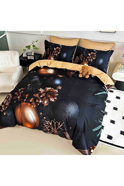 CHIRASO Christmas Bedding CHIRASO, 5D, ELASTIC Sheet 180x200+30cm, Duvet Cover, 4 Pillowcases, Globes