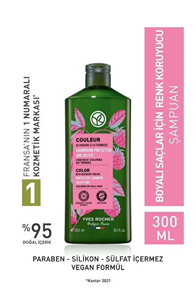Yves Rocher Vegan ve Sülfatsız Renk Koruyucu Şampuan Boyalı Saçlara Özel Bakım