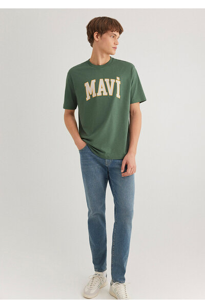 Mavi Πράσινο μπλουζάκι με λογότυπο Loose Fit / Loose Relaxed Fit0611711-81570