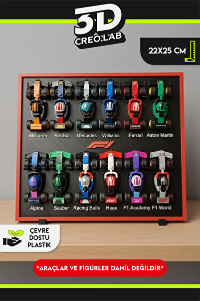 3Dcreo.lab Yapı Oyuncak F1 Minifigür 12'li Sergileme Standı