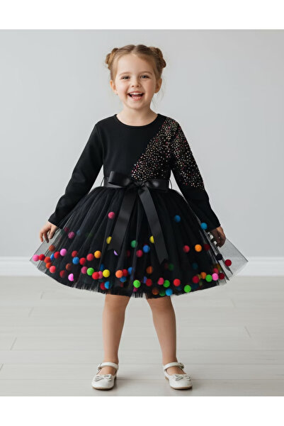 By Piera 086229   Μοντέλο Παιδικό Φόρεμα Pompom