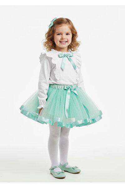 By Piera Детска пола с панделка 0818