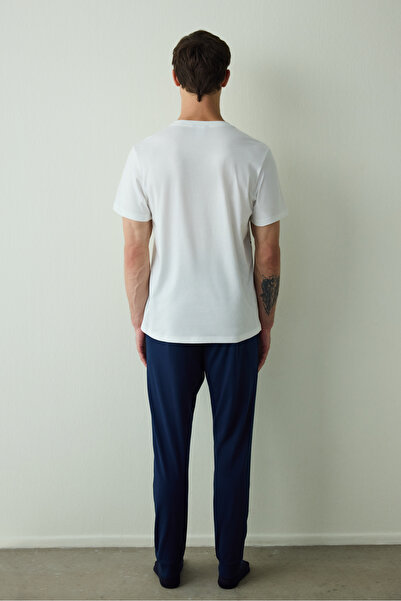 Penti Erkek Tom&Jerry Slogan Baskılı Kısa Kollu Pijama Takımı