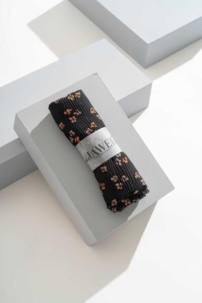 JAWEL Kadın Kırışmaz Tesettür 3'lü Bürümcük Şal Paketi (Çikolata-Koyu Ceviz-Açık Kahve)