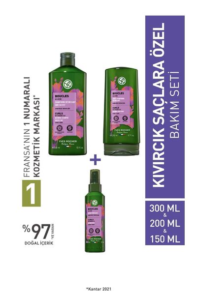 Yves Rocher Kıvırcık Saçlara Özel Bakım Seti