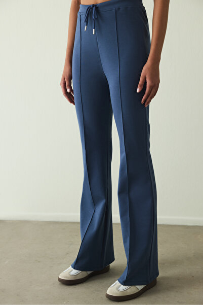 Penti İndigo Nervour Yüksek Bel Slim Fit İspanyol Paça Pantolon