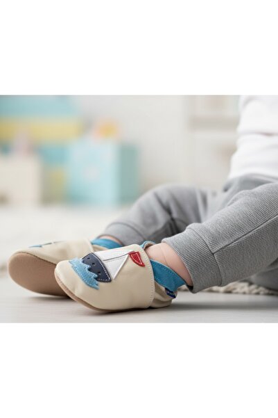 Inch Blue 18-24 Months, One Size, Sailboat Cream Booties 1992