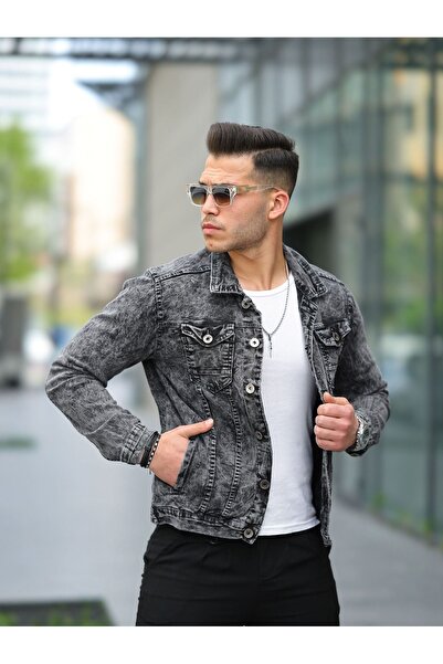 comstar Чоловічий сірий джинсовий піджак