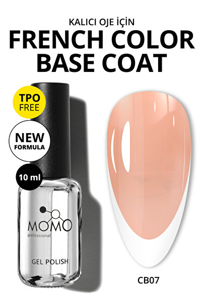 MOMO professional Kalıcı Oje French Color Base Coat Cb07, Açık Bronz, 10 ml, ...